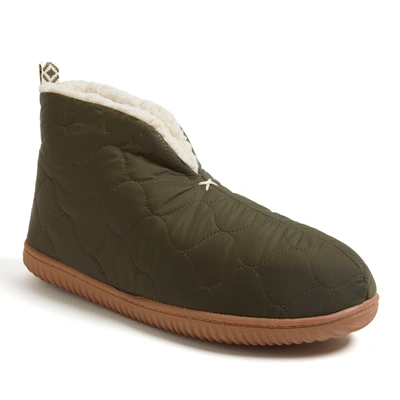 Dearfoams Men's Warm Up Bootie Slipper In Green