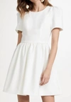 Black Halo Chadwick Mini Dress Porcelain 12 In White