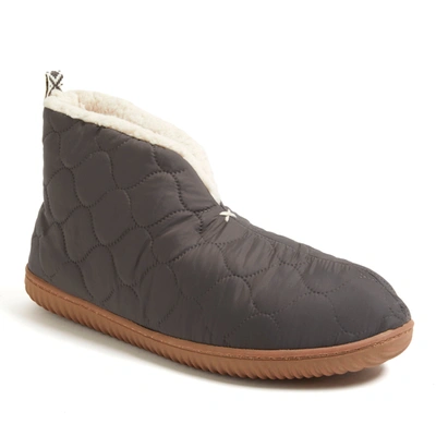Dearfoams Men's Warm Up Bootie Slipper In Pavement