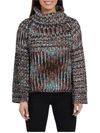 Love Token Mimi Chunky Turtleneck Sweater In Brown Multi In Blue