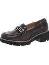 NATURALIZER DIEDRE WOMENS PATENT LEATHER TEXTURED LOAFERS