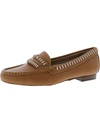 DRIVER CLUB USA MAPLE AVE WOMENS LEATHER SLIP-ON MOCCASINS