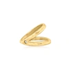 Rs Pure By Ross-simons 14kt Yellow Gold Single Ear Cuff In White