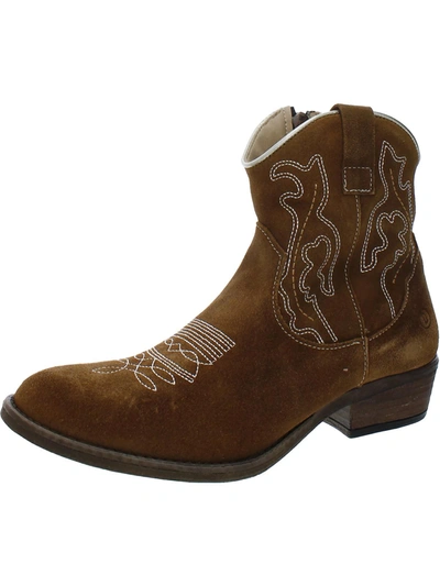 Dingo Daisy Mae Womens Suede Ankle Booties In Brown