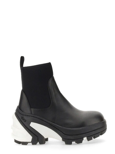 Alyx Medium Leather Boot In Black