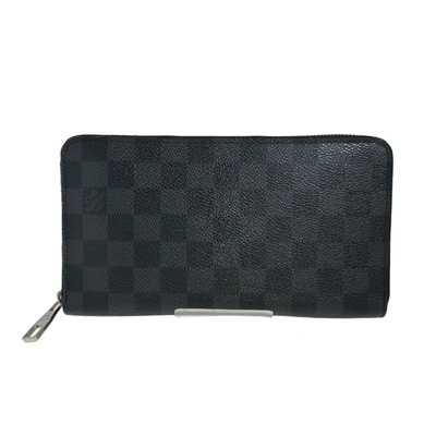 Pre-owned Louis Vuitton Zippy Organizer Canvas Wallet () In Black