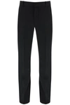 Alexander Mcqueen Black Jeans With Logo Patch On The Rear And Worn Out Effect In Denim Man In Black