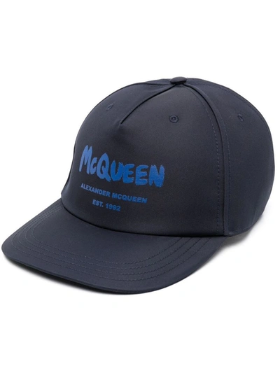 Alexander Mcqueen Hat In Blue