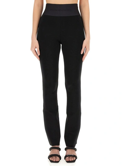 Alexander Wang Trousers In Black Cotton