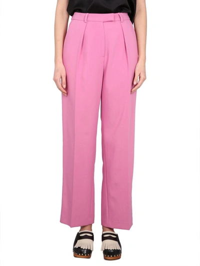 Alysi Straight Leg Trousers In Pink