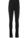 Anine Bing Max High-rise Skinny Trousers In Black