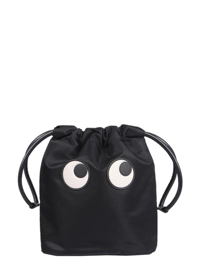 Anya Hindmarch Pouch "eyes" In Black