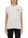 BALMAIN BALMAIN FLOCKED LOGO T-SHIRT