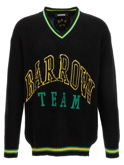 Barrow Logo Embroidery Sweater In Black