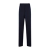 Bottega Veneta Blue Tailored Pants In Wool Woman In Blue