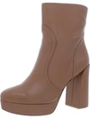 27 Edit Gates Womens Zipper Block Heel Mid-calf Boots In Brown