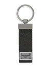 Dolce & Gabbana Calfskin Key Chain With Logo Tag Accessories In Black