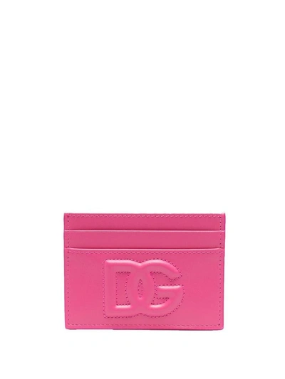 Dolce & Gabbana Paper Holder Accessories In Pink & Purple