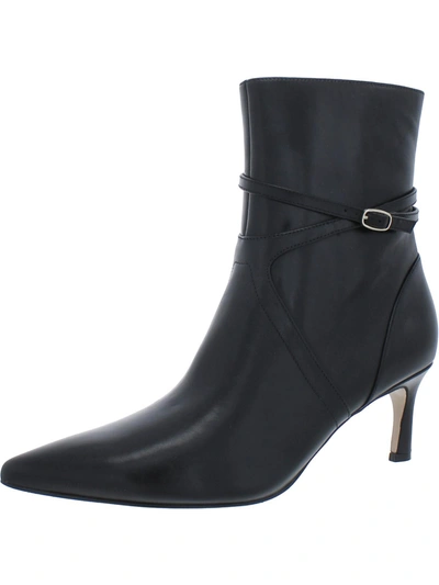 27 Edit Florette Womens Faux Leather Lifestyle Mid-calf Boots In Black