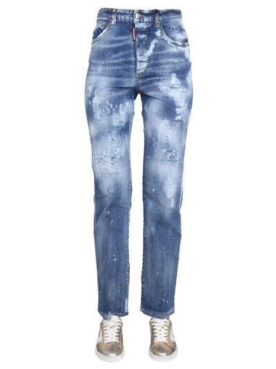 Dsquared2 Jeans In Denim In Blue