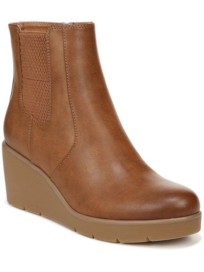 Soul Naturalizer Womens Faux Leather Almond Toe Ankle Boots In Multi