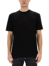 Dsquared2 Regular Fit Crew Neck Short Sleeve Top In Black
