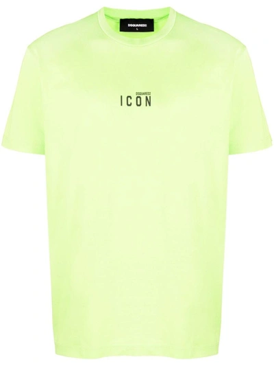 Dsquared2 Icon T-shirt In Acid Green