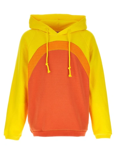 Erl Patchwork Hoodie In Multicolor