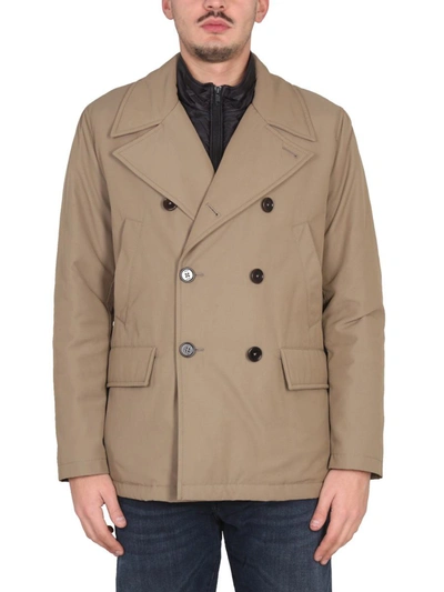 Fay Peacot Double Front Trenches And Coats In Brown