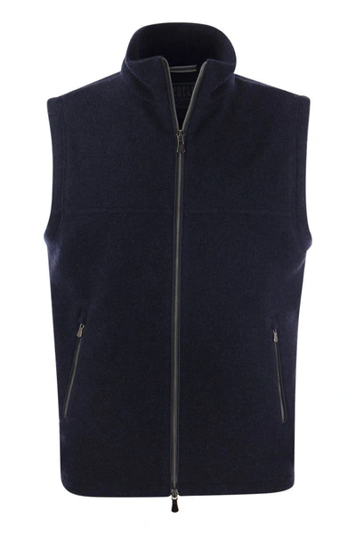 Fedeli Par - Cashmere Gilet In Night Blue