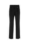 Fendi Black Wool Crepe Trousers In Black