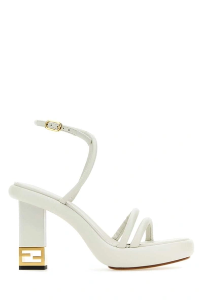 Fendi Sandals In White