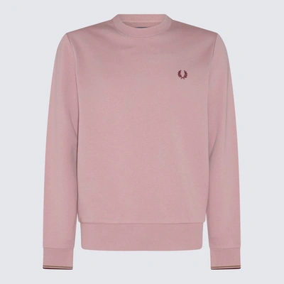 Fred Perry Dusty Pink Cotton Blend Sweatshirt