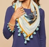 SPARTINA 449 SQUARE SCARF IN RIVERSIDE STATION FLORAL