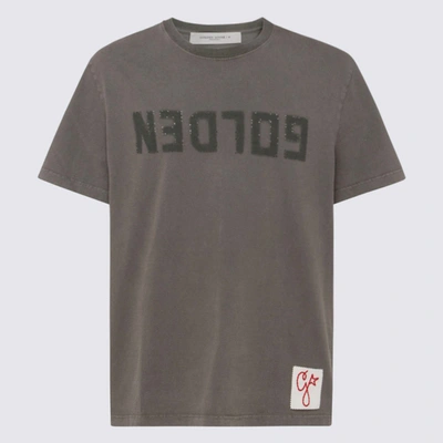 Golden Goose Olive Green Cotton T-shirt In Dusty Olive