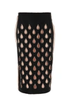 Gucci Cut-out Detailing Silk Skirt In Multicoloured