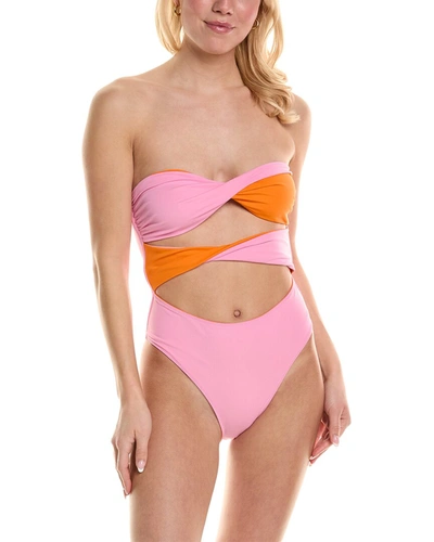 Solid & Striped The Marlie Reversible One-piece In Pink