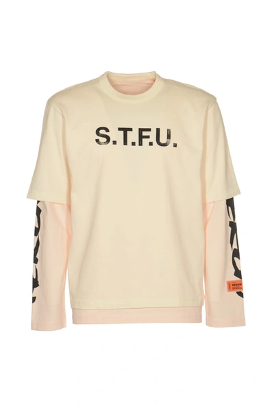 Heron Preston T-shirts And Polos In Ivory Blac