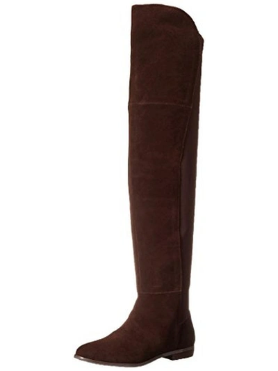 CHINESE LAUNDRY RADIANCE WOMENS SUEDE SPLIT OVER-THE-KNEE BOOTS