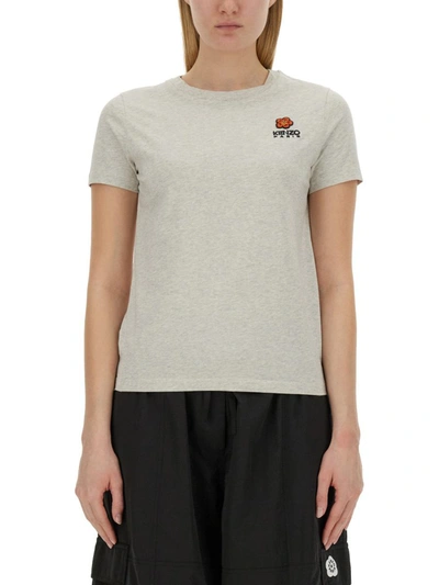 Kenzo Boke Flower T-shirt In Grey