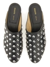 Khaite The Otto Stud-embellished Leather Mules In Black