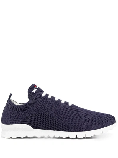 Kiton Navy Blue Fit Running Sneakers