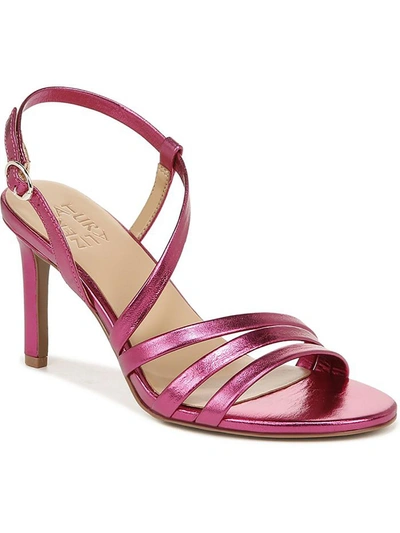 Naturalizer Kimberly Womens Buckle Open Toe Pumps In Pink