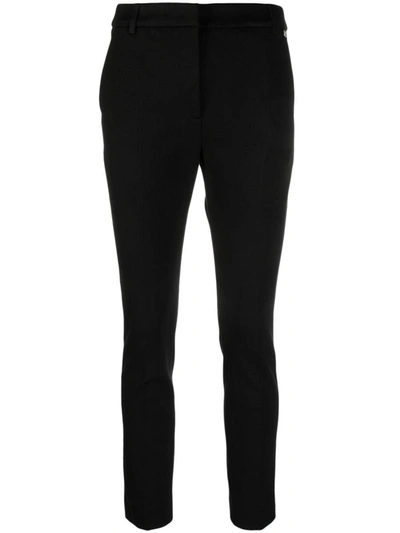 Liu •jo Slim-cut Tailored Trousers In Black