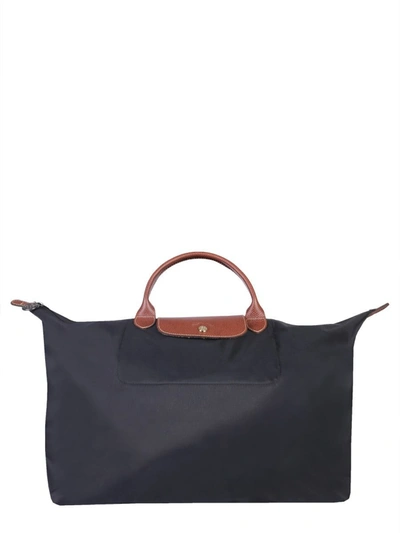 Longchamp Le Pliage Travel Bag In Black
