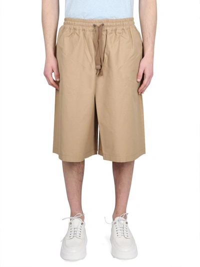 Maison Kitsuné Japanese Shorts In Brown