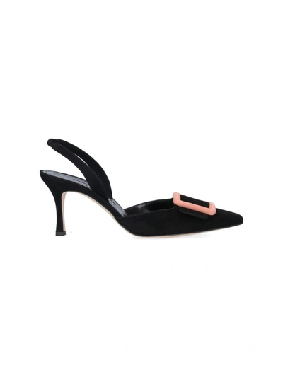 Manolo Blahnik Maysli Pumps In Black  