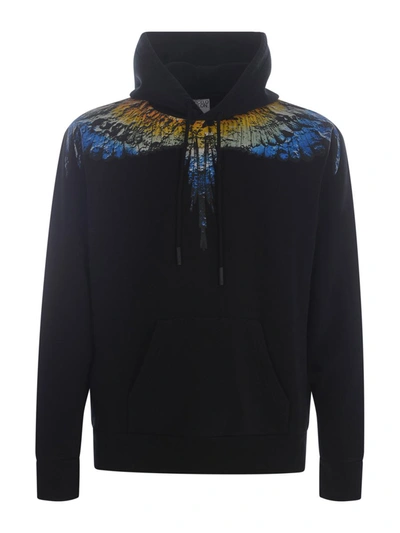 Marcelo Burlon County Of Milan Lunar Wings 连帽衫 In Negro