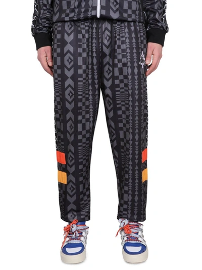 Marcelo Burlon County Of Milan Marcelo Burlon X Kappa Jogging Pants In Black