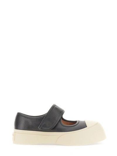 Marni Mary Jane Sneaker In Black